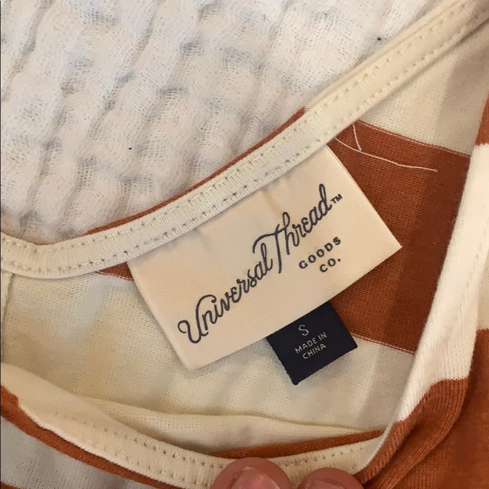 Universal Thread Striped Button Tank Top Small - Picture 4 of 5